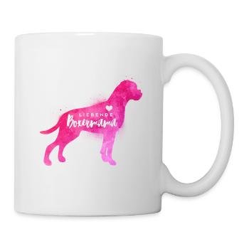 Liebende Boxermama - Tasse - Weiß - Rechts