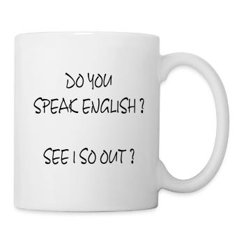 Parlez-vous anglais? - Mug blanc - blanc - Droite