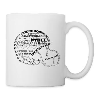 Maillot de foot • Tackle Touchdown • Cadeau - Mug blanc - blanc - Droite