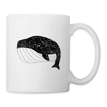 Whale sperm whale blue whale humpback whale fin whale gift - Mug - white - Right