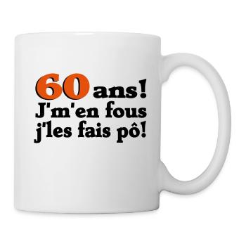 Anniversaire 60 ans hommes et femmes - Mug blanc - blanc - Droite
