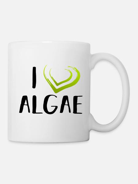 J'aime les algues - Mug blanc - blanc