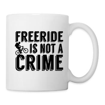 Freeride is not a crime - Mug - white - Right