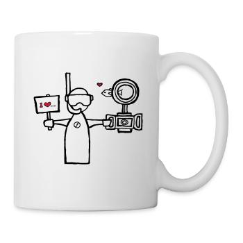 J'aime prendre des photos d'eau - Mug blanc - blanc - Droite