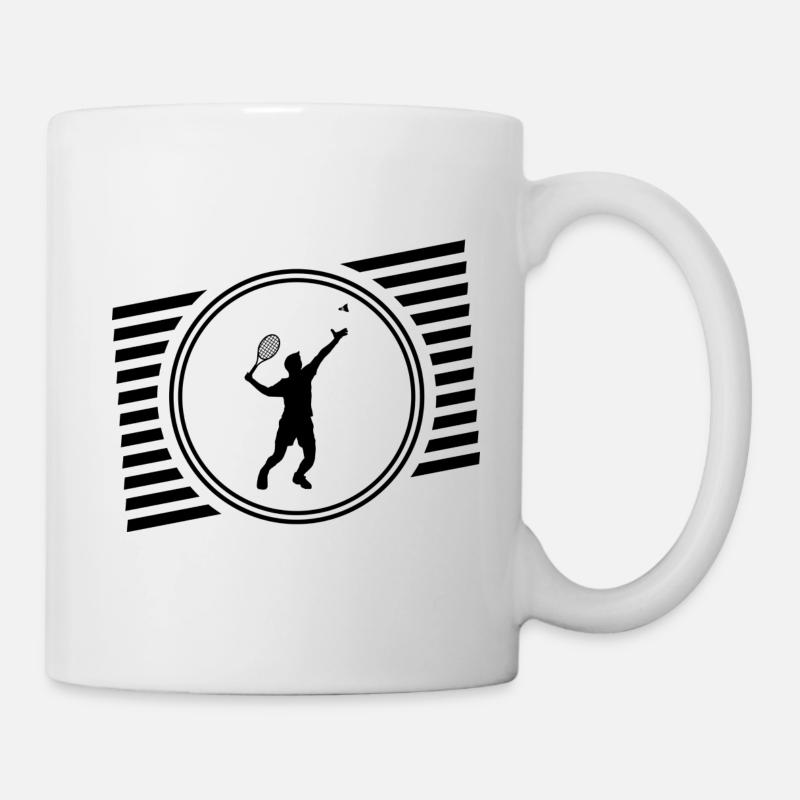 Badminton - Tasse - Weiß