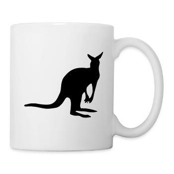 Kangaroo tier - Mug blanc - blanc - Droite