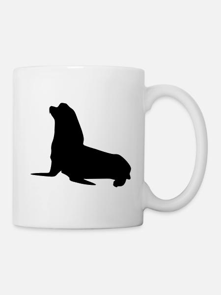 robbe animal - Mug blanc - blanc