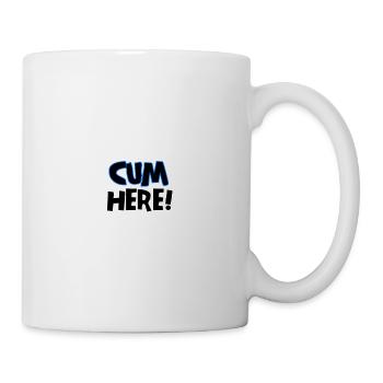 Cum here - Mug - white - Right