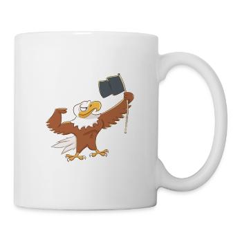 Eagle Flag Fantasy Drawing Bird COMIC - Mug - white - Right