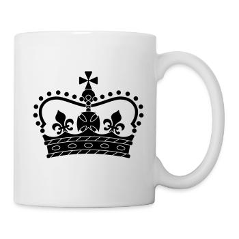 Couronne. symbole, forme, cool - Mug blanc - blanc - Droite