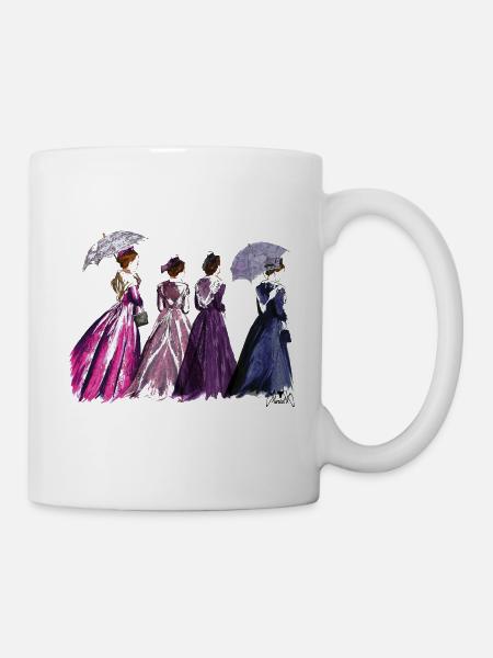 arlésienne ombrelle - Mug blanc - blanc