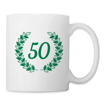 Kranz Geburtstag - Tasse - Weiß - Rechts