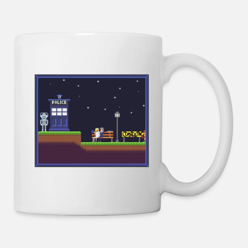 DrWhoShirtPixel - Tasse - Weiß