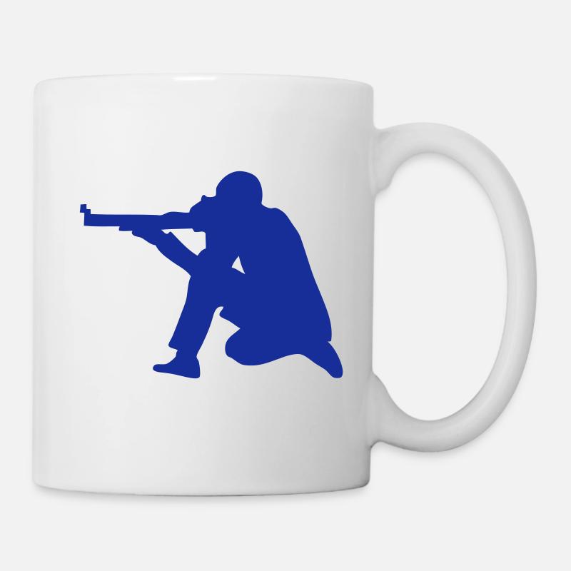 Tir sportif shooting 1 - Mug blanc - blanc