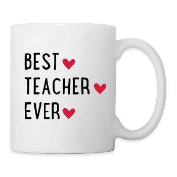 Best Teacher ever - Mug - white - Right