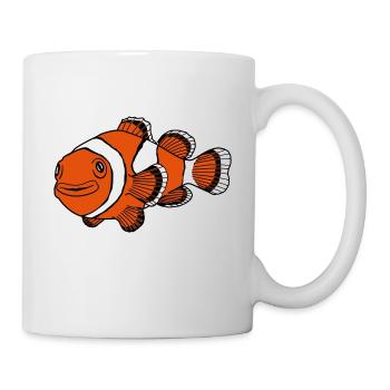 Poisson clown - Mug blanc - blanc - Droite