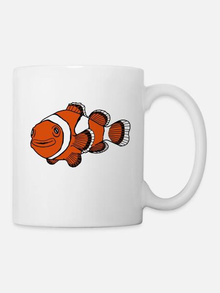 Poisson clown - Mug blanc - blanc