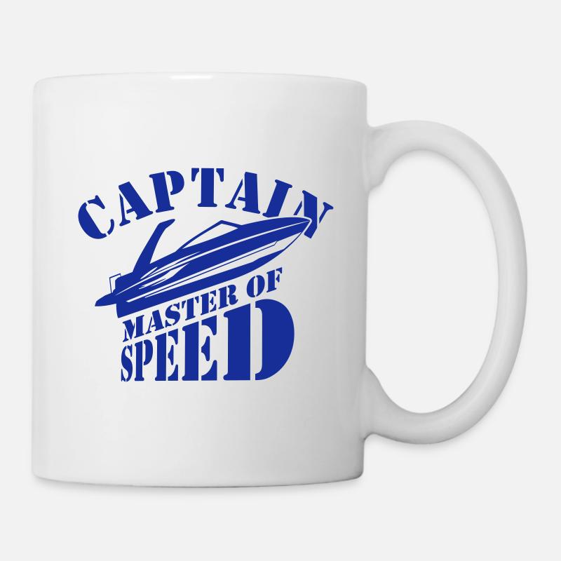 Captain Kapitaen Boot Speed Change Color Gift - Mug - white