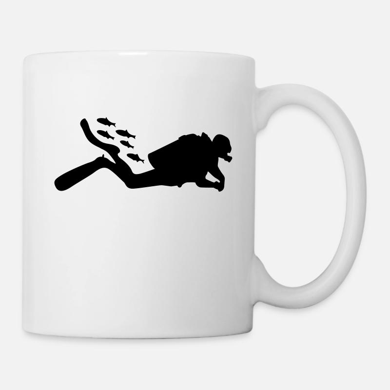Tauchen - Tasse - Weiß