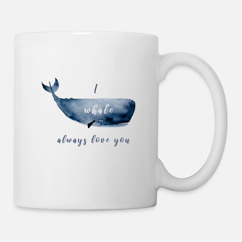 Wal Liebe - Tasse - Weiß