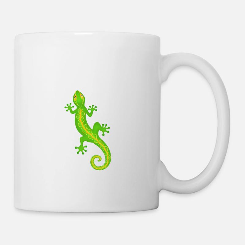 Gecko - Tasse - Weiß