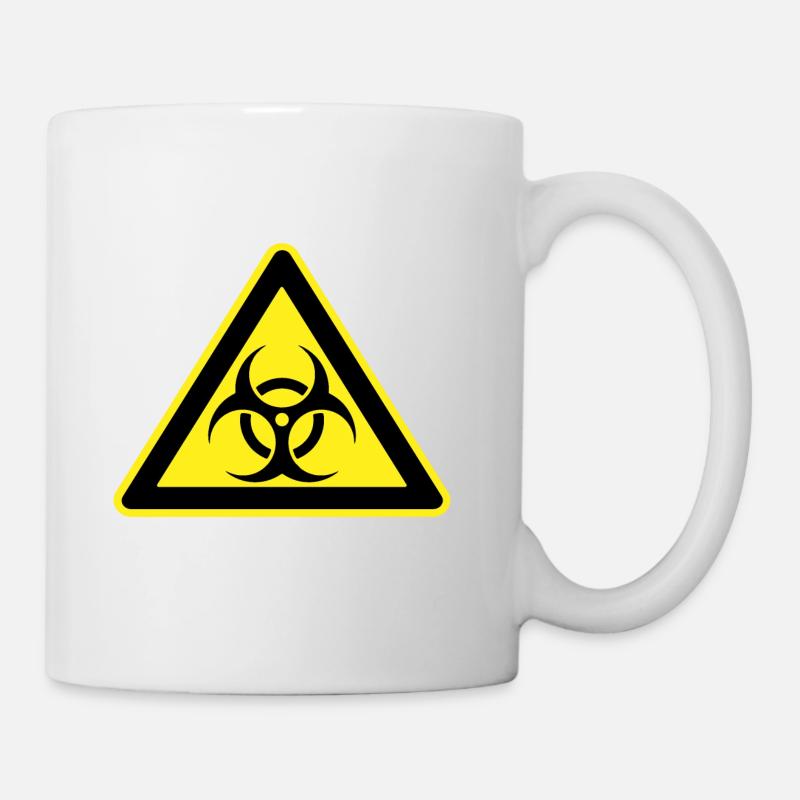 Danger symbol sign bio- - Mug - white
