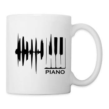 Piano Music - Tasse - Weiß - Rechts