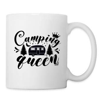 La reine du camping - Mug blanc - blanc - Droite