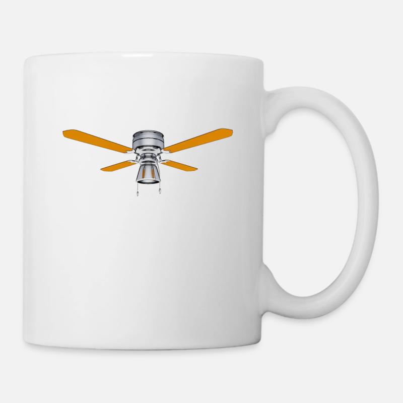 Deckenventilator, Ventilator - Tasse - Weiß