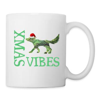 fox e 35 noël vibes de noël - Mug blanc - blanc - Droite