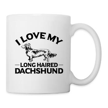 I LOVE MY LONG HAIRED CHIEN DE TOIT - Mug blanc - blanc - Droite