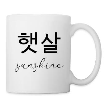 Sonnenschein - Tasse - Weiß - Rechts