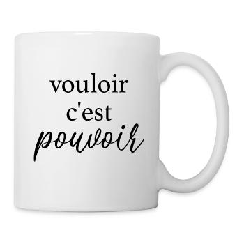 Französischer Spruch - Tasse - Weiß - Rechts
