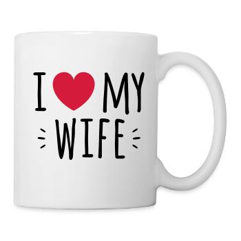 i love my wife - Mug - white - Right