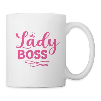 Chefin Lady Boss Vorgesetzte Geschäftsfrau - Tasse - Weiß - Rechts