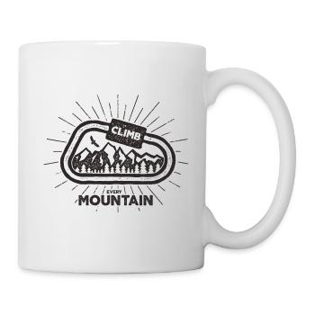 Climbing on any mountain mountaineering or bouldering - Mug - white - Right