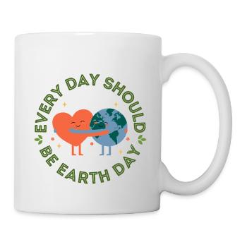 Every day should be earth day ! - Mug blanc - blanc - Droite
