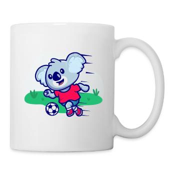 Football Kids Koala I funny animals | sport - Mug - white - Right