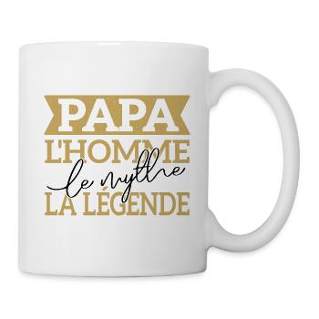 Fêtes des pères Papa l'homme Le Mythe la légende - Mug blanc - blanc - Droite