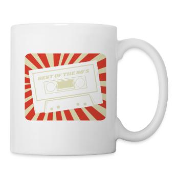 Le meilleur des années 80. Né dans les années 80. - Mug blanc - blanc - Droite