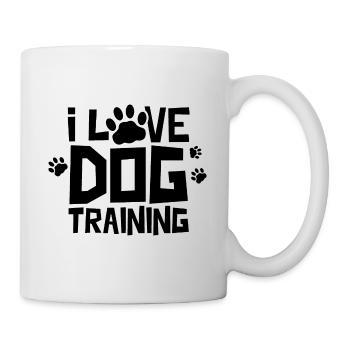 J’adore le dressage de chiens dresseur de chiens école de chien - Mug blanc - blanc - Droite