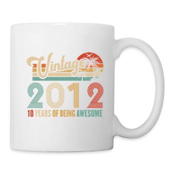 Vintage 2012 Anniversary 10 years to be Awesome - Mug - white - Right