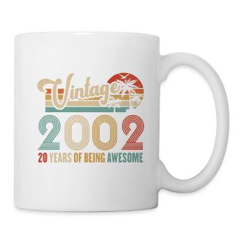 Vintage 2002 Anniversary 20 years to be Awesome - Mug - white - Right
