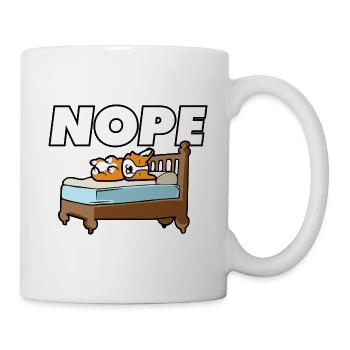 Corgi Lover I Welsh Corgi I Lazy Corgi I Nope - Tasse - Weiß - Rechts