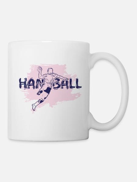 Handballspieler - Tasse - Weiß
