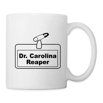 Dr. Carolina Reaper Name Tag - Mug - white - Right