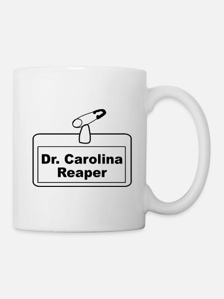 Étiquette nominative dr. Carolina Reaper - Mug blanc - blanc