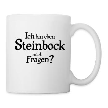 Sternzeichen Steinbock - Tasse - Weiß - Rechts