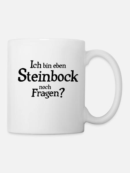 Sternzeichen Steinbock - Tasse - Weiß