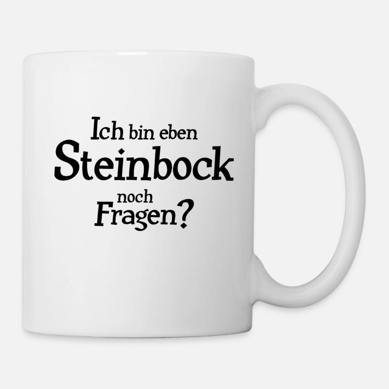 Sternzeichen Steinbock - Tasse - Weiß